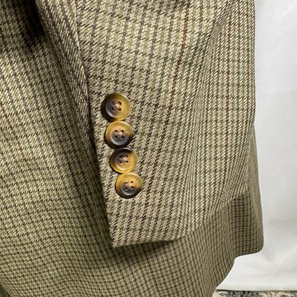 Polo University Club Ralph Lauren Silk Wool Hopsack Sport Coat Sz 40T Brown - Picture 5 of 8